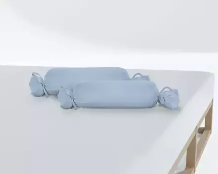 Чехол на воротник Biberna "Michi", (2 шт.), трикотаж (1 упаковка по 2 шт.), плотный, с мелкой ниткой, одинарный сорт 15х40 см, цвет eisblau