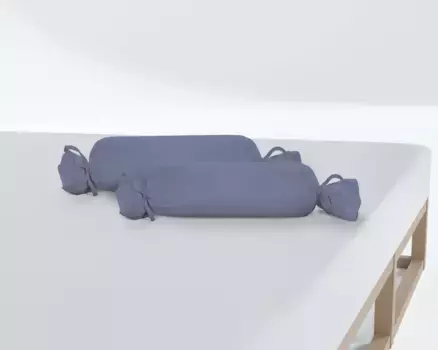 Чехол на воротник Biberna "Michi", (2 шт.), трикотаж (1 упаковка по 2 шт.), плотный, с мелкой ниткой, одинарный сорт 15х40 см, голубой