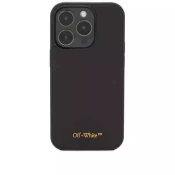 Чехол Off-White с надписью OW для iPhone 14 Pro, черный