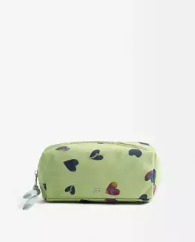 Чехол с застежкой-молнией и принтом в виде сердца Parfois, зеленый