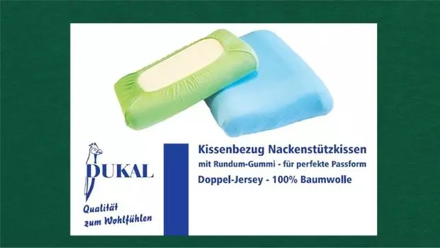 Чехол Schlaraffia Support подушка-подушка для шеи: цвет - изумрудный DUKAL