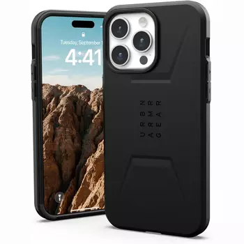 Чехол UAG Civilian для iPhone 15 Pro Max, MagSafe Charging, Black