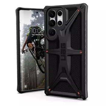 Чехол UAG Monarch Designed для Samsung Galaxy S22 Ultra Case, kevlar black