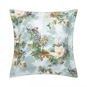 Чехол Yves Delorme Panorama с квадратом из органического хлопка, разноцветный