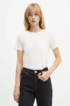 ЧЕКЕР футболка Silvian Heach, бежевый