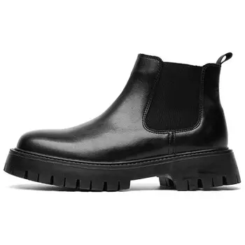 Челси Ботинки Мужские Acemicky, цвет Black Fleece-Lined