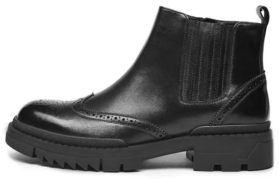 Челси Ботинки Мужские Kangnai, черный