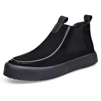 Челси Ботинки Мужские Yedani, цвет Black cotton shoes