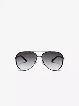 Челси Яркие солнцезащитные очки Michael Kors, черный
