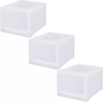 Чемодан для хранения Iris Ohyama MBC-MD, натуральный, размер MD, глубокий тип, гардеробная, набор из 3 шт., Natur