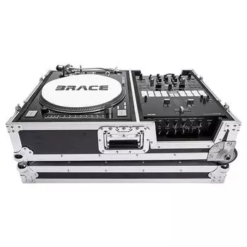 Чемодан Magma Scratch, черно-серебристый