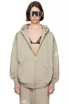 Чемпионская версия худи Jason's большого размера Rick Owens, цвет pearl