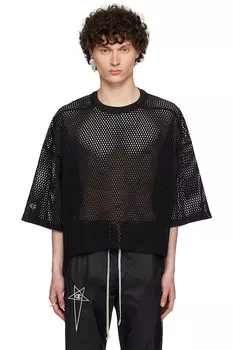 Чемпионская версия укороченной футболки Tommy Rick Owens, черный