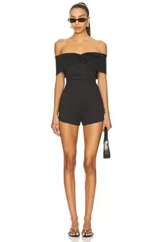 Cher комбинезон с открытыми плечами Superdown, black