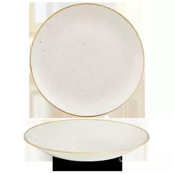 Черчилль, белая тарелка из керамического литья ячменя, глубокая, 28 см, 12 предметов Churchills