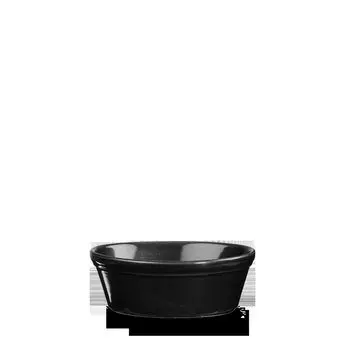 Черчилль Super Vitrified Metallic, черная овальная кастрюля 15,2x11,3 см, 45 мл, 12 предметов Churchills, черный