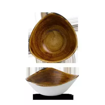 Черчилль, винтажная медная чаша из литого камня с патиной, треугольник, 18,5 см / 37 мл, 12 предметов Churchills