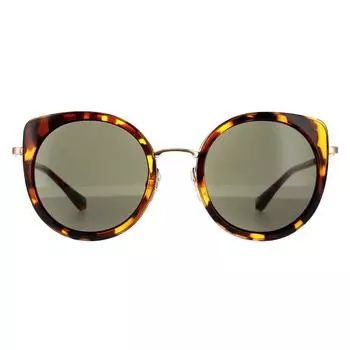 Черепахово-серые солнцезащитные очки «кошачий глаз» Ted Baker, коричневый