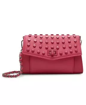 Через плечо Aidan Battery с заклепками и клапаном Steve Madden, розовый