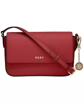 Через плечо Bryant среднего размера с клапаном DKNY, красный
