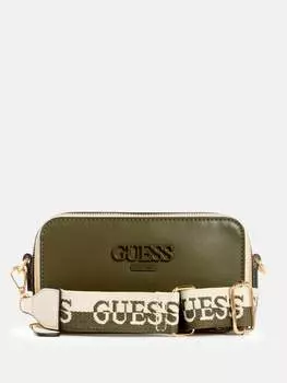 Через плечо Lewistown в стиле колор-блок Guess Factory, цвет Olive Multi