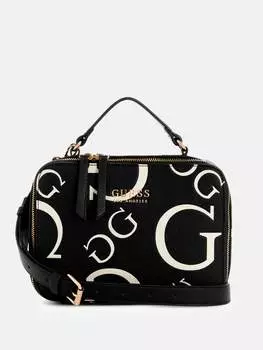 Через плечо Longmeadow с логотипом Guess Factory, цвет Black Multi