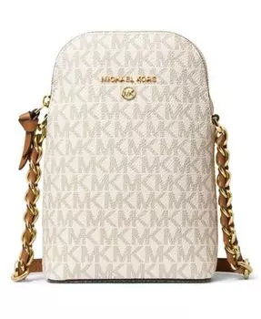 Через плечо с цепочкой для телефона и логотипом North South Michael Kors