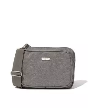 Через плечо с двойной молнией Baggallini, цвет Stone Heritage