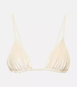 Через верх бикини Jade Swim, белый