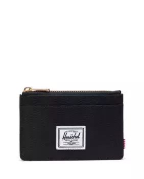 Черная экологически чистая визитница унисекс на молнии Herschel, черный