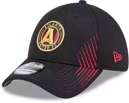 Черная эластичная кепка New Era Adult Atlanta United 39Thirty Active