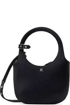 Черная атласная сумка Holy Courrges