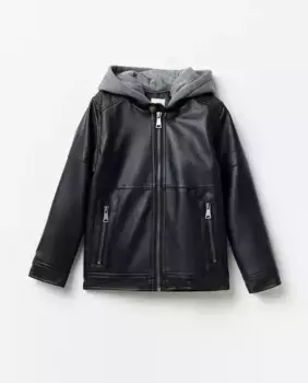 Черная байкерская куртка Sfera, черный