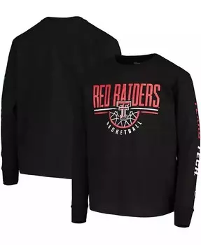 Черная баскетбольная футболка с длинными рукавами Big Boys and Girls Texas Tech Red Raiders Champion, черный