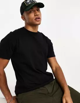 Черная базовая футболка Pull&Bear