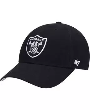 Черная базовая регулируемая кепка MVP Little Boys and Girls Las Vegas Raiders '47 Brand, черный