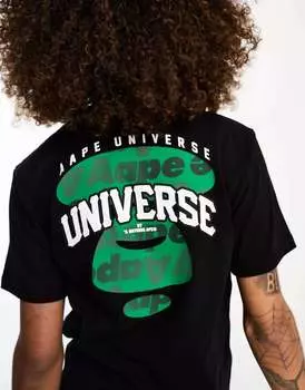 Черная бейсбольная футболка Aape By A Bathing Ape A Bathing Ape