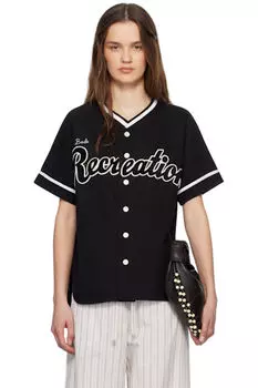 Черная бейсбольная рубашка Bode