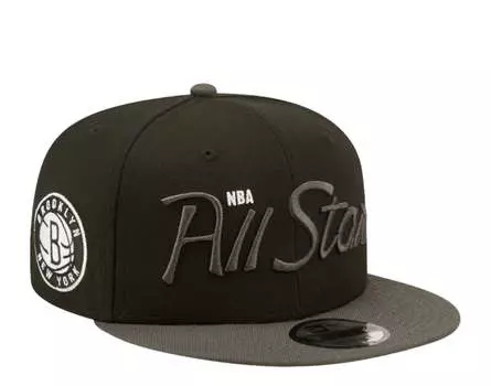 Черная бейсболка New Era 9Fifty NBA Brooklyn Nets All Star Game Script 60239643