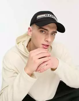 Черная бейсболка с логотипом BOSS Orange Zed Iconic