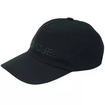 Черная бейсболка с логотипом бренда Moncler, черный