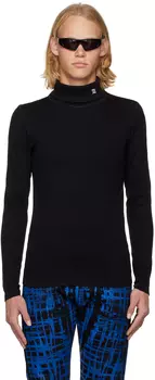 Черная бесшовная водолазка MISBHV