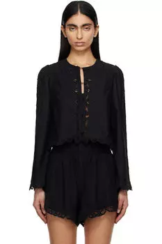 Черная блузка Elke SEA NY