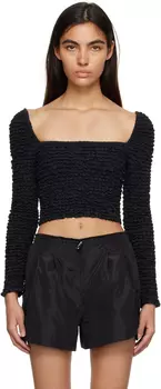 Черная блузка Элеонора Staud