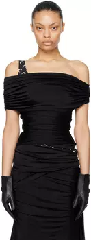 Черная блузка Marine Serre