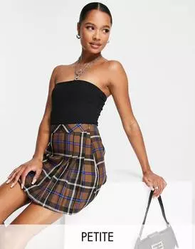 Черная боди-бандо Topshop Petite