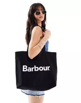 Черная большая сумка Barbour x ASOS