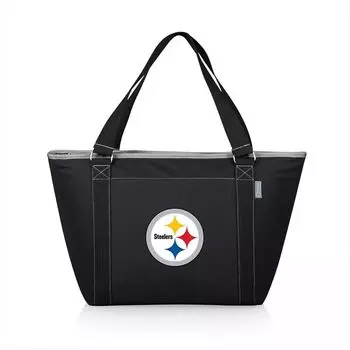 Черная большая сумка-холодильник Picnic Time Pittsburgh Steelers Topanga