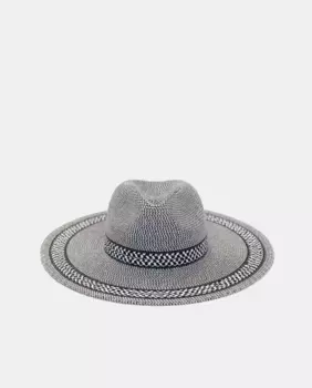 Черная бумажная шляпа-федора Nine West, черный