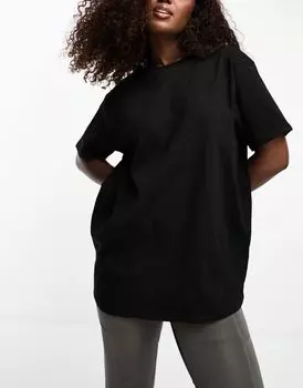 Черная быстросохнущая футболка оверсайз ASOS 4505 Icon